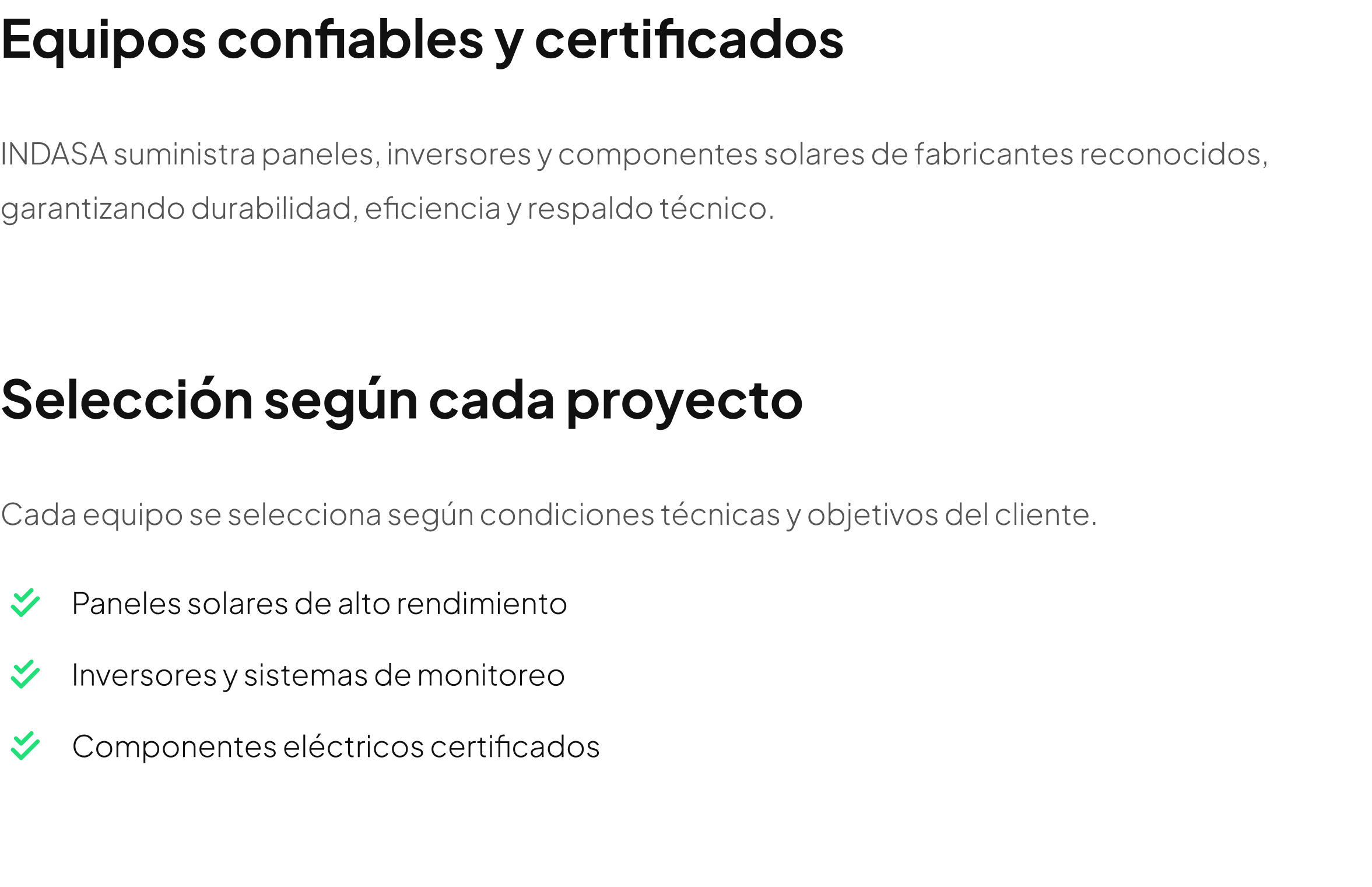 EQUIPOS CONFIABLES Y CERTIFICADOS